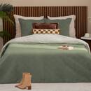 Bedspread and 2 pillowcases "Lilou" Celadon Green, 260x240 cm Green