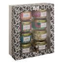 "Sujan" Candle Set 8 candles, Various scents Gold