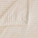 Ribbed Flannel Throw "Arum" Ivory, 240x220 cm Ivory
