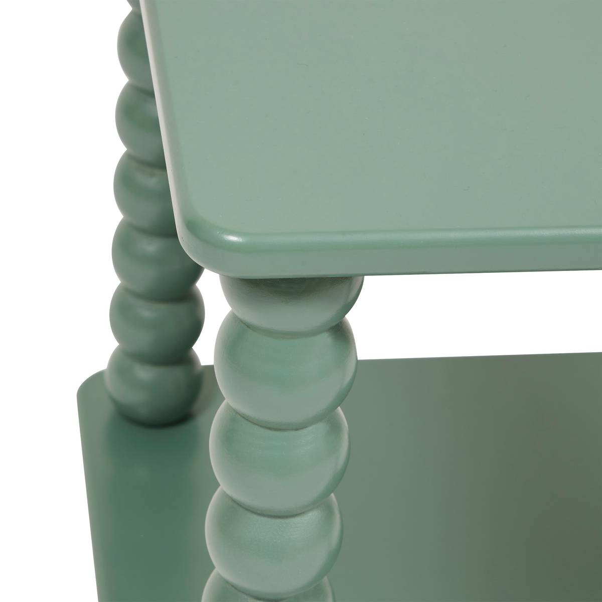 Side Table "Chamlo" Olive Green, 40x40 cm Green