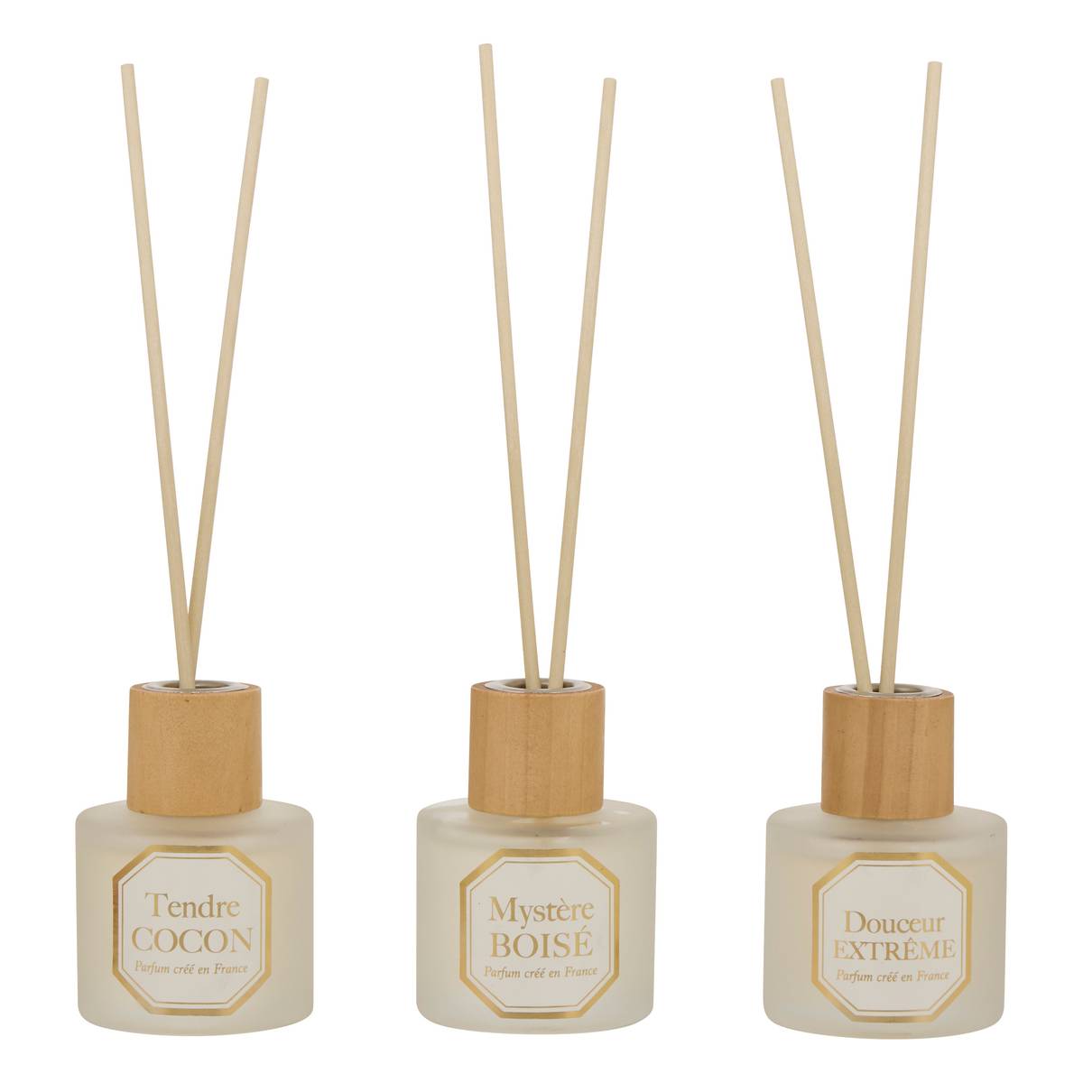 "Elisa" Diffuser Set Peach - Jasmine - Vetiver, 20x5 cm 3 perfumes