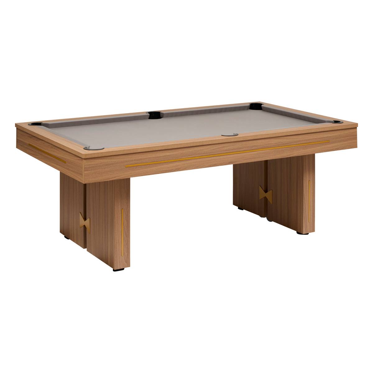 3-in-1 Dining Table "Dave" Brown, 215x121.8 cm Brown