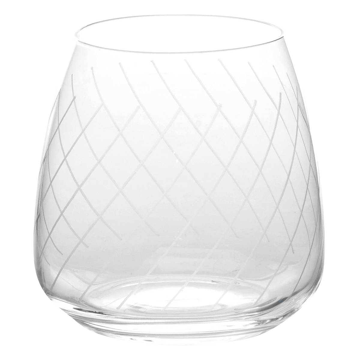Set of 4 low tumblers "Talia" Crystal, 400 ml, Transparent Transparent