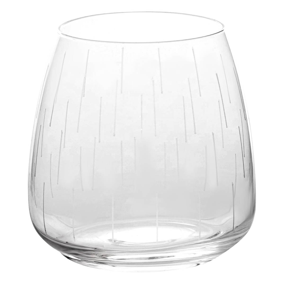 Set of 4 low tumblers "Talia" Crystal, 400 ml, Transparent Transparent