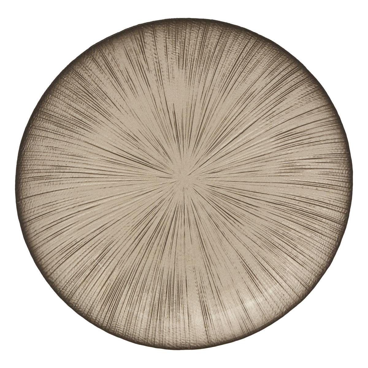 Dessert plate "Gloria" Glass, D.22 cm, Champagne Champagne