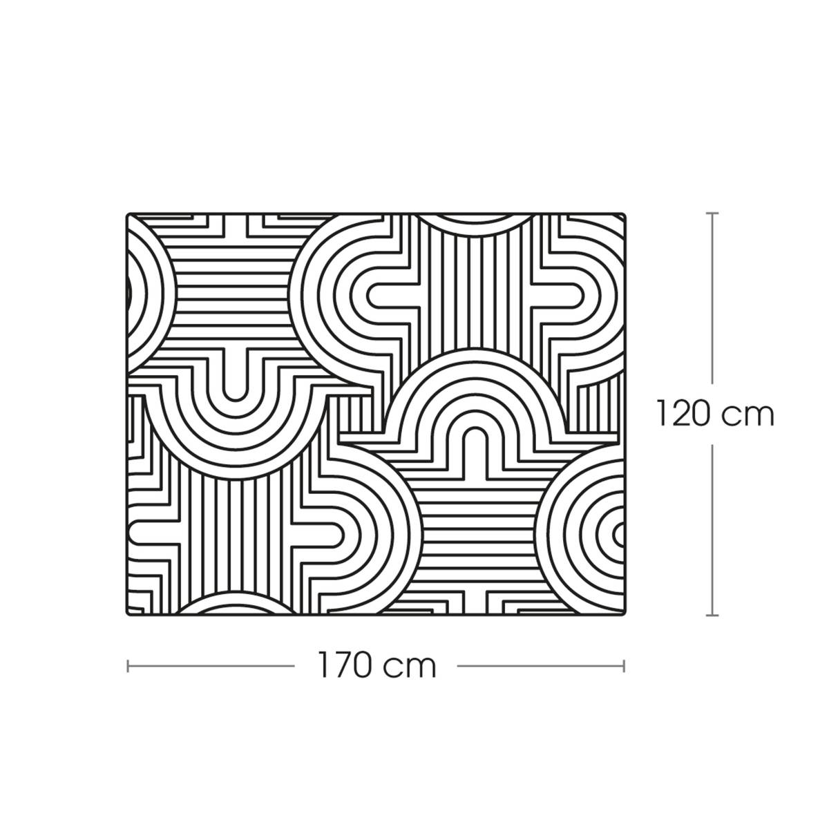 "Arka" Faux Fur Rug Ivory, 170x120 cm Ivory
