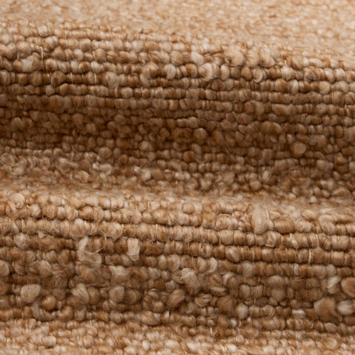 Wool effect rug "Volna" Camel, 230x160 cm Brown
