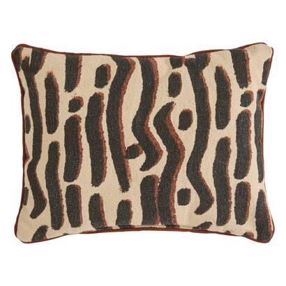 Cushion "wonja" black, 40x30 cm