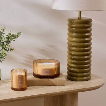 Scented candle "albie" candied orange - cinnamon - tonka bean, amber, 290g