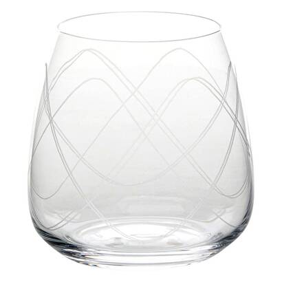 Set of 4 low tumblers "talia" crystal, 400 ml, transparent