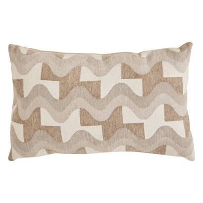Cushion "floe" beige linen, 58x38 cm
