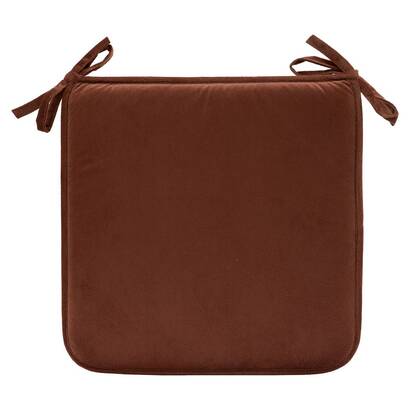 Chair cushion "lilou" brown tonka, 38x38 cm