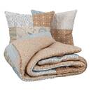 Printed bedding set "Aiden" Multicolor, 240x220 cm Beige