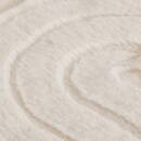 Jacquard Faux Fur Throw "Arka" Ivory, 230x180 cm Ivory