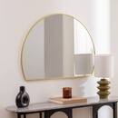 Wall Mirror "Alice" Gold, 90x65 cm Gold