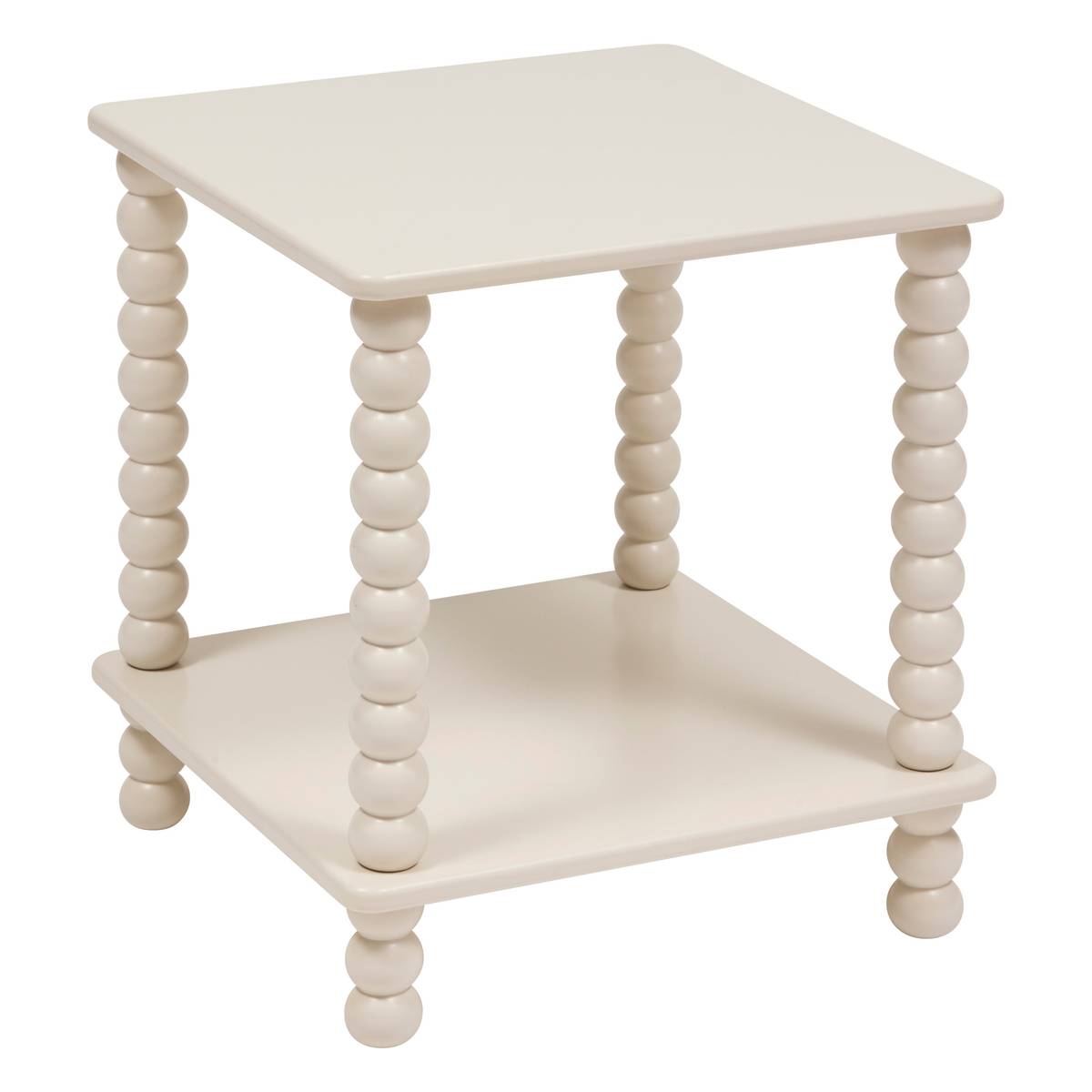 Side Table "Chamlo" Ivory, 40x40 cm Ivory