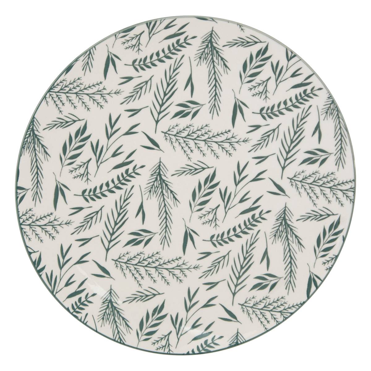 Dinner service  "Agathe" Porcelain, 12 pieces, Green Green