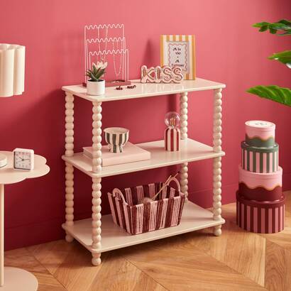 2-tier shelves "chamlo" ivory, 75x34 cm
