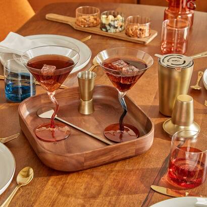 "gold" cocktail set stainless steel, 5 pieces, gold