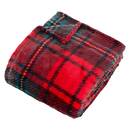 Printed Flannel Throw "Brody" Red, 170x130 cm Red