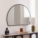 Wall Mirror "Alice" Black, 90x65 cm Black