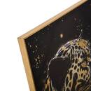Framed Canvas Print "Lupita" Black, 58x78 cm Black