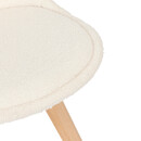 Set of 2 chairs "Baya" Beech, bouclé, white White 2
