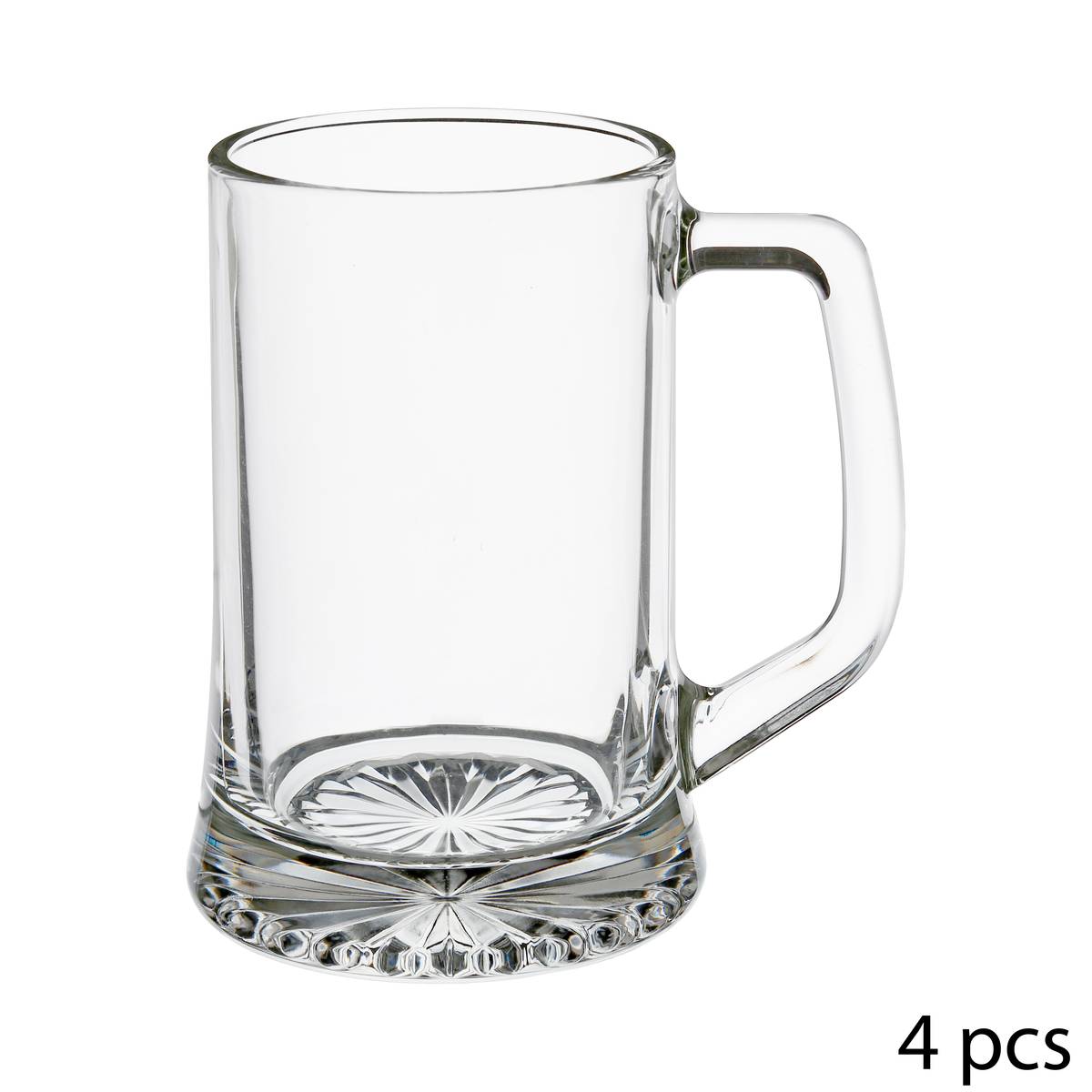 Set of 4 "Biere" beer glasses 320 ml, Transparent Transparent