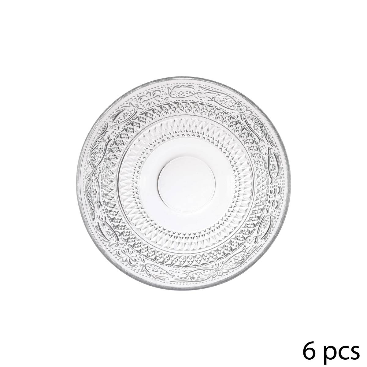 Dinnerware set  "Renaissance" 18 pieces, white Transparent