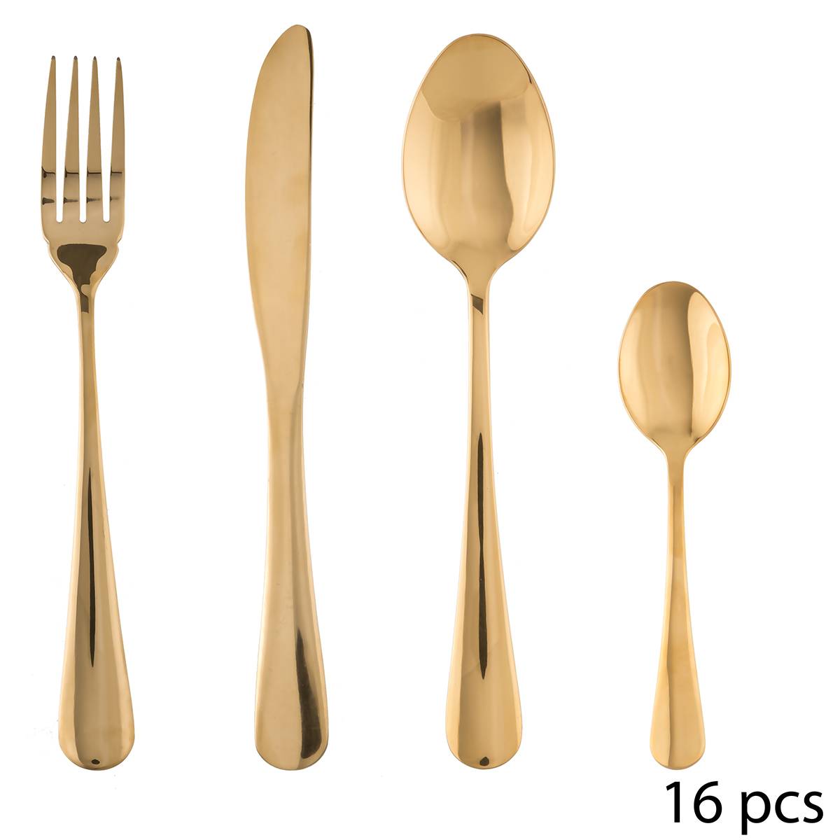 16-piece cutlery set "Gold" Gold Gold