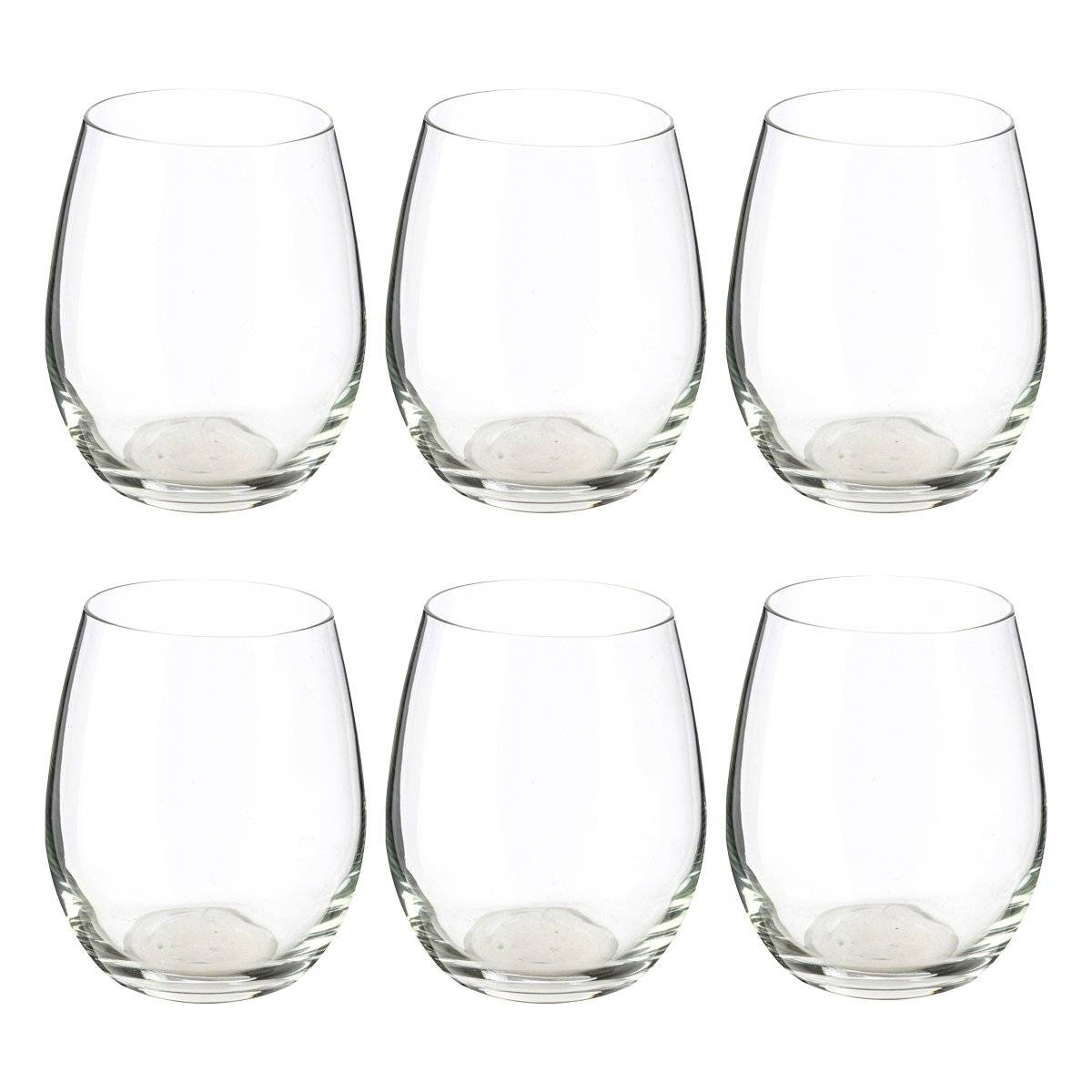 Set of 6 low tumblers "Orpea" 360 ml, Transparent Transparent