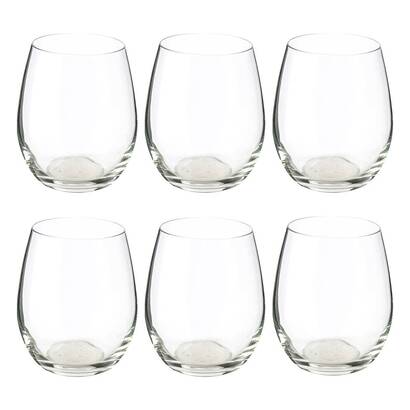 Set of 6 low tumblers "orpea" 360 ml, transparent