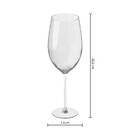 Set of 6 "Lina" wine glasses 410 ml, Transparent Transparent
