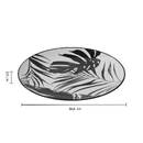 Set of 6 dinner plates "Palme" D.26.6 cm, Black Black