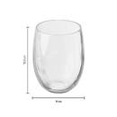 Set of 6 low tumblers "Orpea" 360 ml, Transparent Transparent
