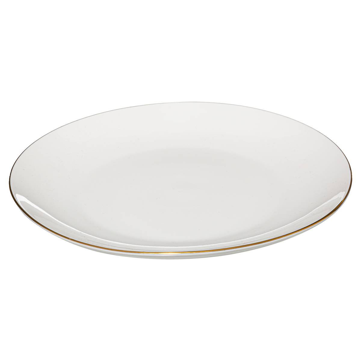 Set of 6 dinner plates "Petit Salon" D.27 cm, White White