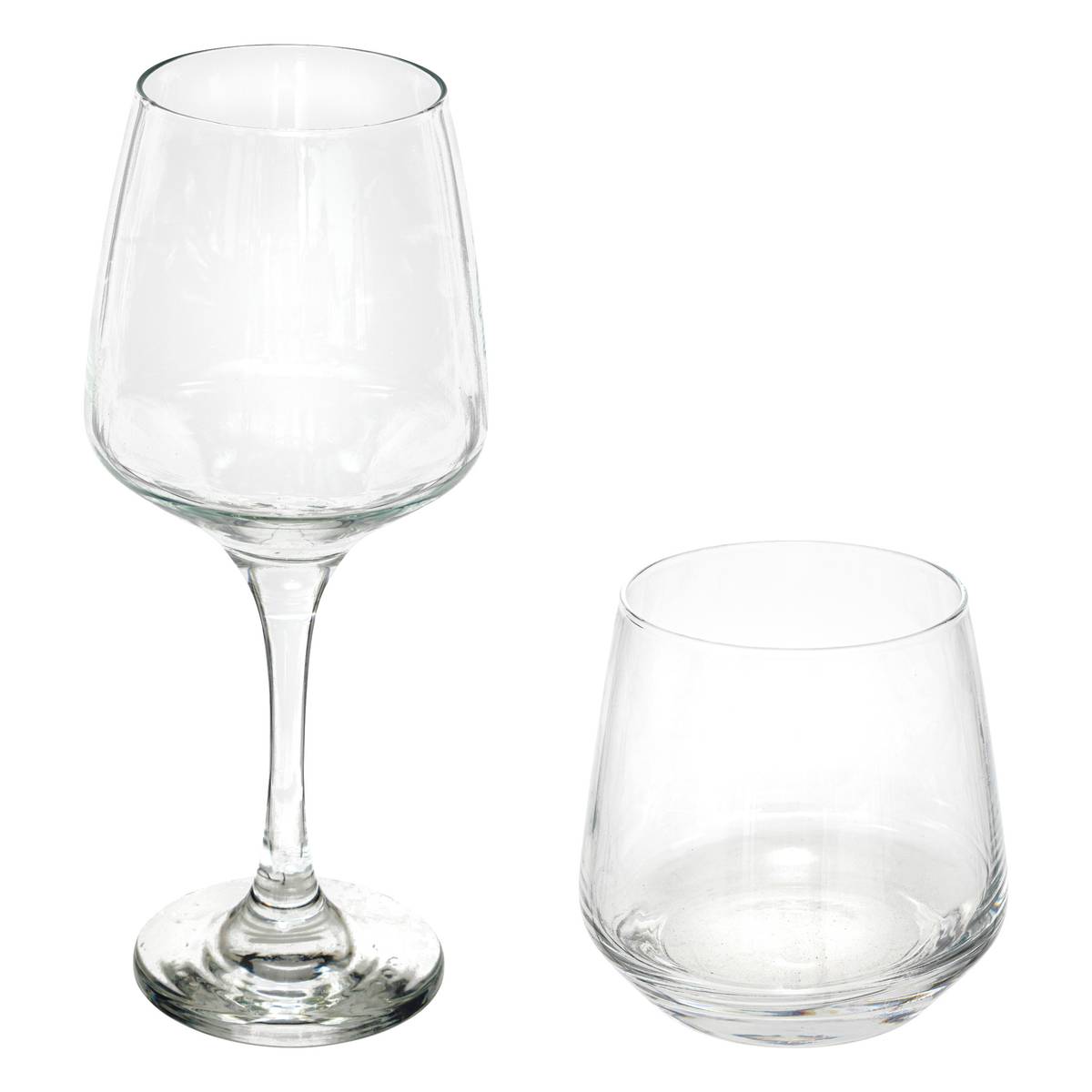 Set of 12 "Elaya" glasses 290 ml, Transparent Transparent