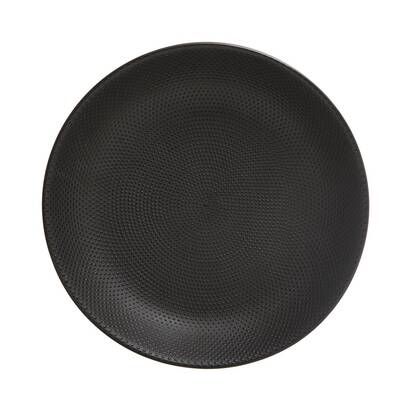 Deep plate "caviar" d.20.5 cm, black