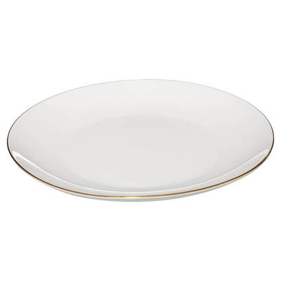 Set of 6 dinner plates "petit salon" d.27 cm, white