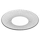 Set of 6 "Lunis" dinner plates D.26.7 cm Black