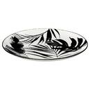 "Palme" Dinnerware Set 18 pieces, white Black
