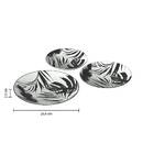 "Palme" Dinnerware Set 18 pieces, white Black