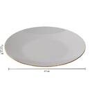 Set of 6 dinner plates "Petit Salon" D.27 cm, White White