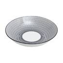 Set of 6 deep plates "Lunis" D.20.2 cm Black