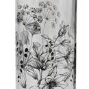Bottle "White Floral" 1L, Transparent Transparent