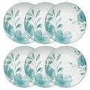 Set of 6 deep plates "Lily" D.20 cm, White White