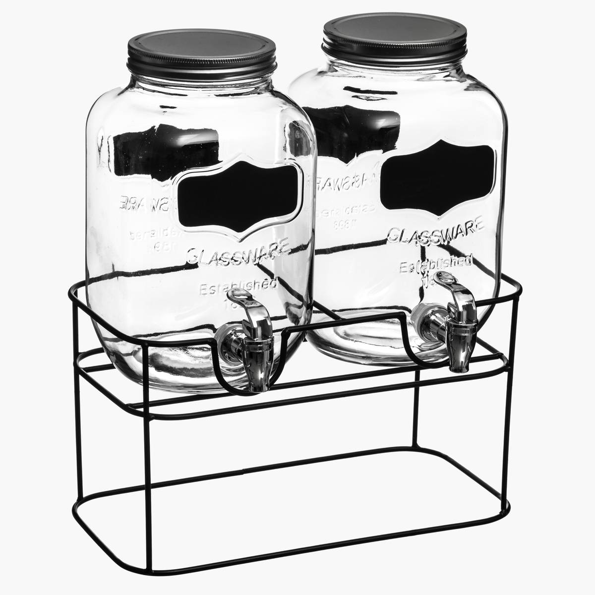 Double dispenser "Duo" 4L, Transparent Transparent