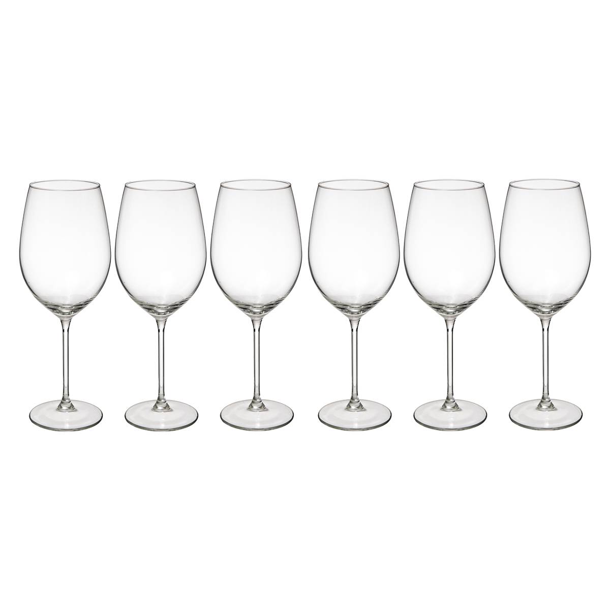 Set of 6 "Lina" water glasses Transparent Transparent