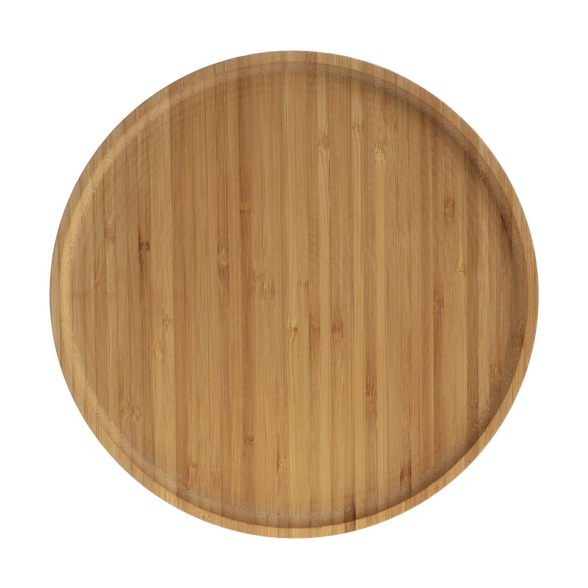 Presentation plate "Rio" D.26.5 cm, Gilded Golden brown