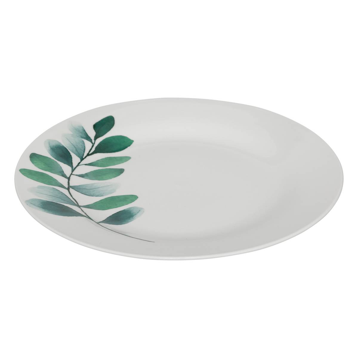 "Vegetal" Dinner Set 18 pieces, white White